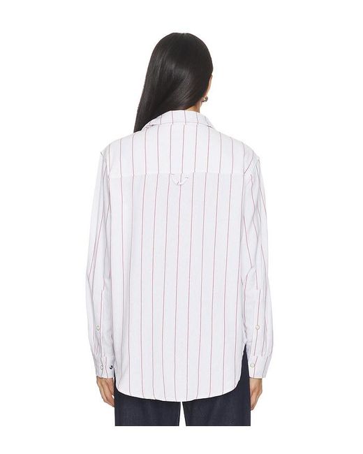 Darling White Mechanic Button Down Shirt