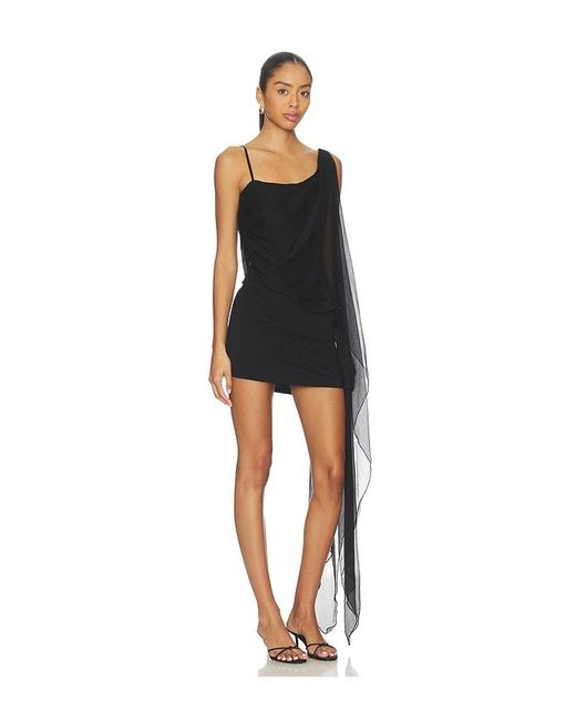 EB DENIM Black Tara Layered Mini Dress