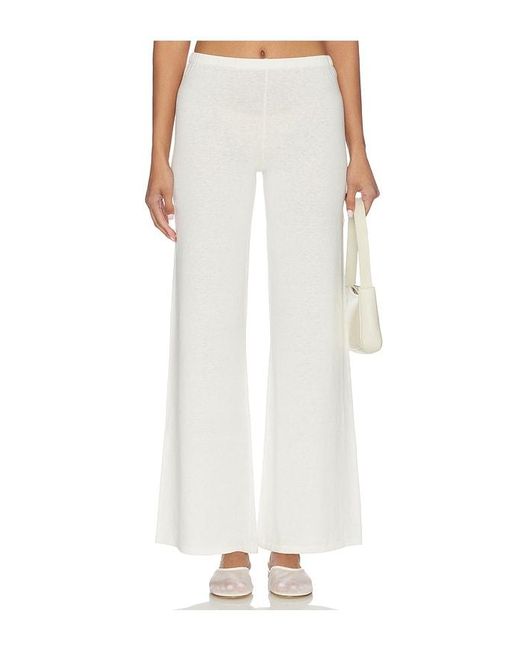 ÉTERNE White Low Waist Flare Pant