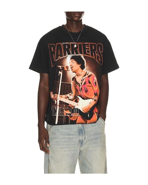 Barriers Worldwide Black X Jimi Hendrix Soul Brother Tee for men