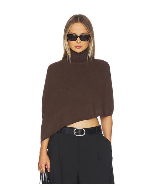 ALL THE WAYS Brown Sophie Poncho
