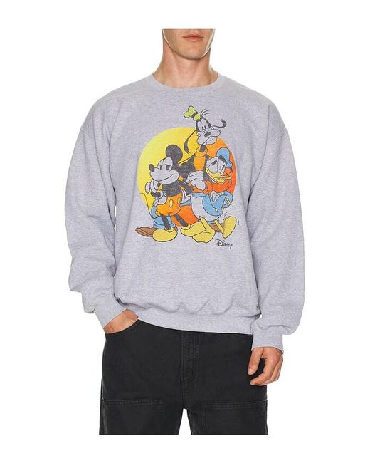 Junk Food White Donald And Pals Fleece Sweatshirt for men