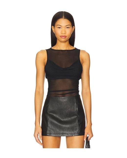 superdown Black Kimmy Tank Top