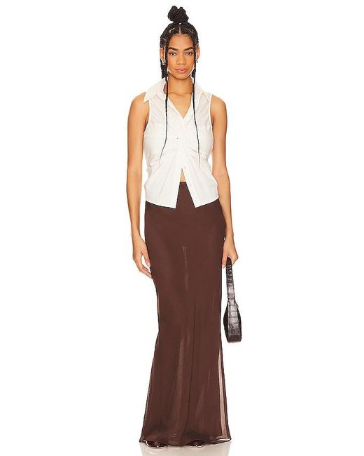 Lioness Brown Endless Maxi Skirt