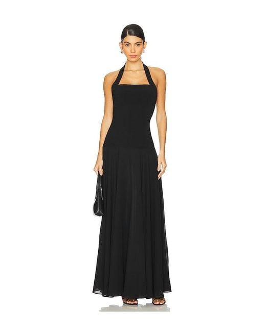 Lovers + Friends Black Sophie Gown