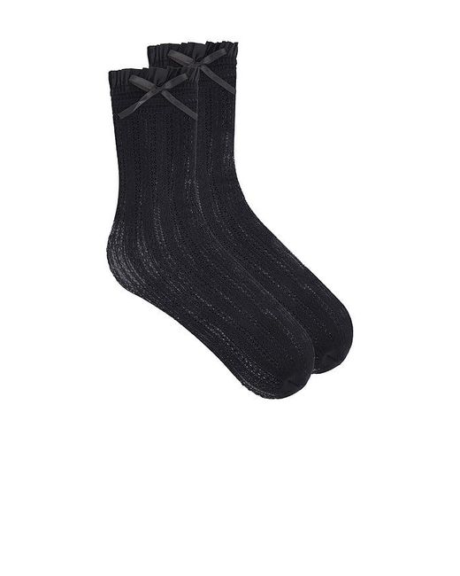 Stems Black Melody Knit Knee Socks