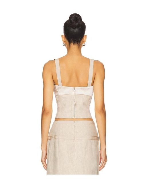 Camila Coelho Natural Cassia Top