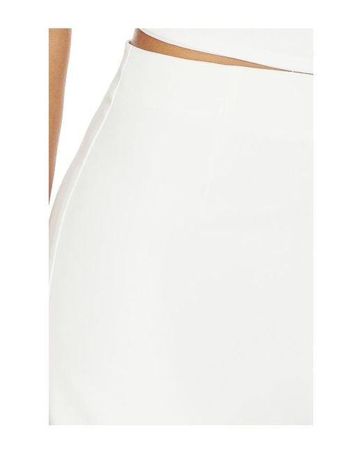 Amanda Uprichard White Amoretta Shorts