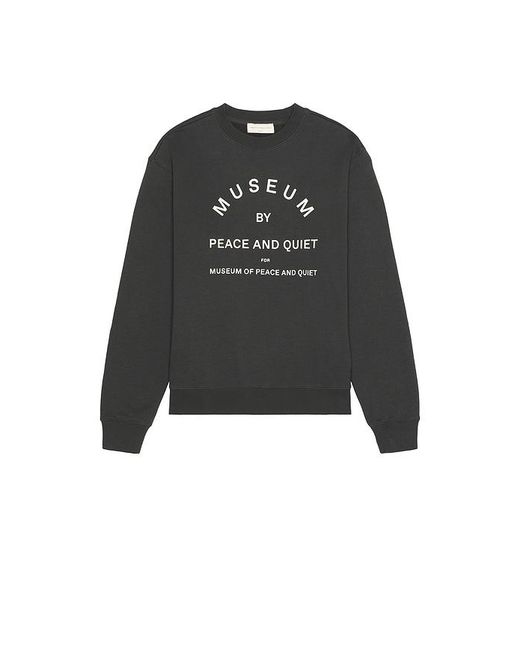 Museum of Peace & Quiet Black Museum By Pq Crewneck for men