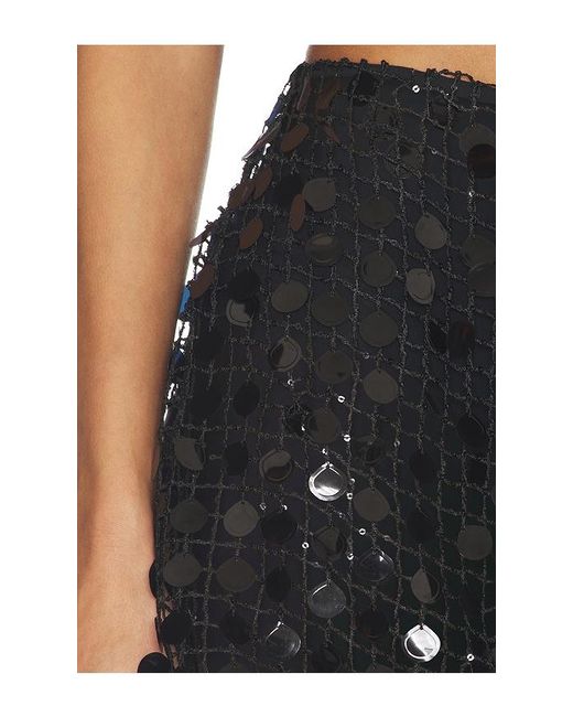 L'academie Black Drew Mini Skirt