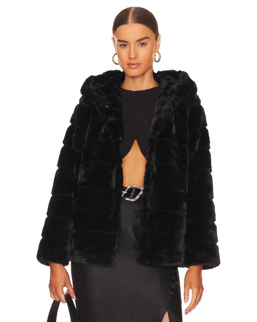 Apparis Goldie 5 Faux Fur Jacket in Black | Lyst