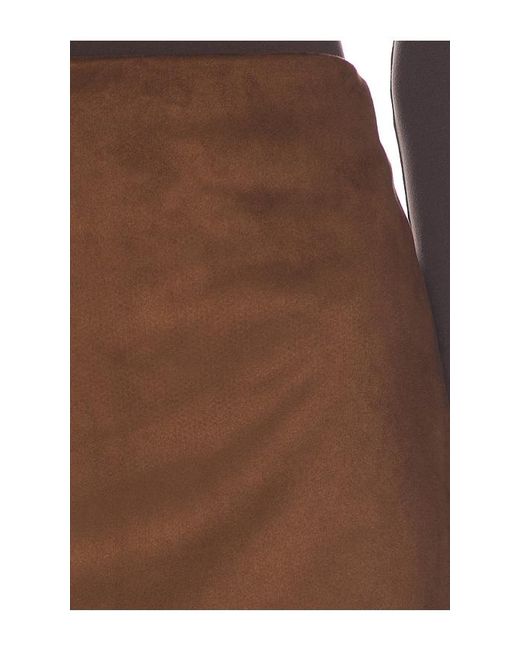 SNDY'S Multicolor Jacqui Faux Suede Mini Skirt
