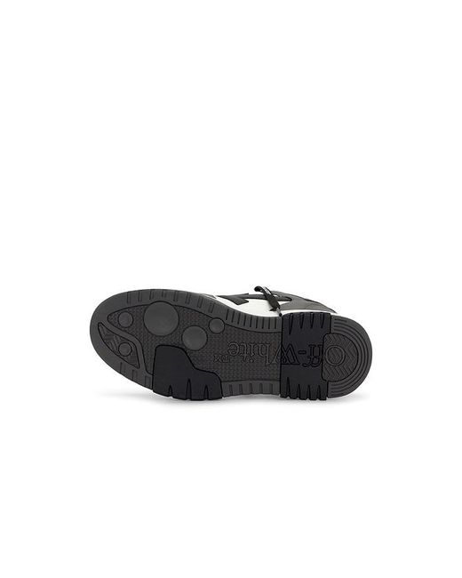 Off-White c/o Virgil Abloh Black Out Of Office Calf Leather Sneaker for men