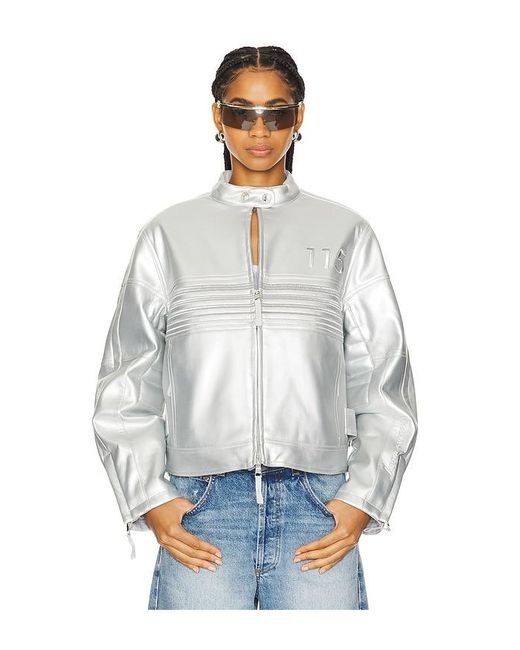 House Of Sunny White The Racer Jacket