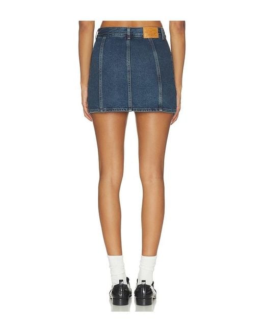 Levi's Blue Button Front Skort