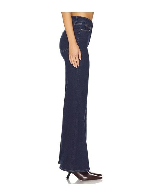 GOOD AMERICAN Blue Good Waist Palazzo Jeans