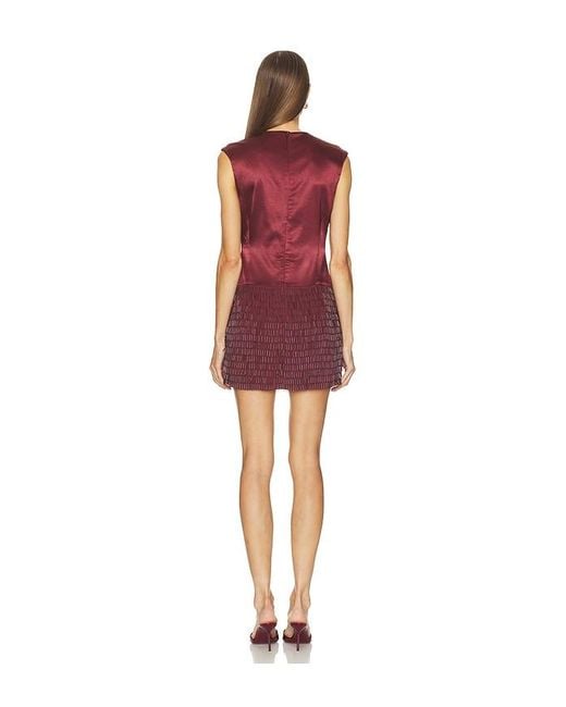 Camila Coelho Red Peyton Embellished Mini Dress