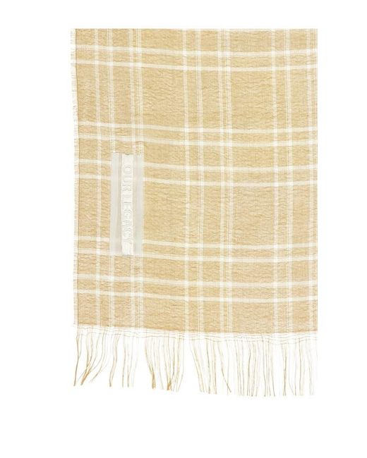 Our Legacy Natural Cottage Scarf for men