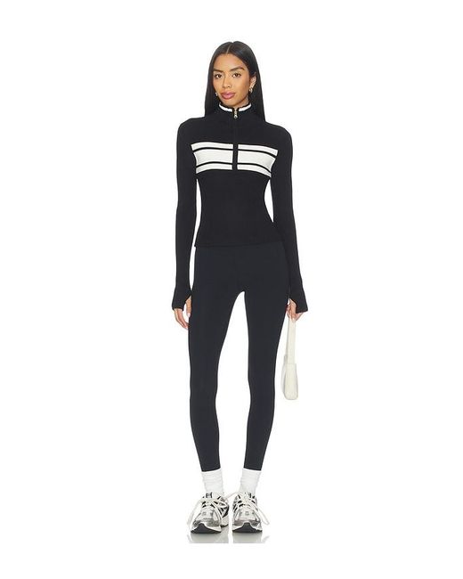 WellBeing + BeingWell Black Chalet Half Zip Pullover