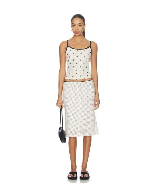 With Harper Lu Multicolor Mesh Camisole Top
