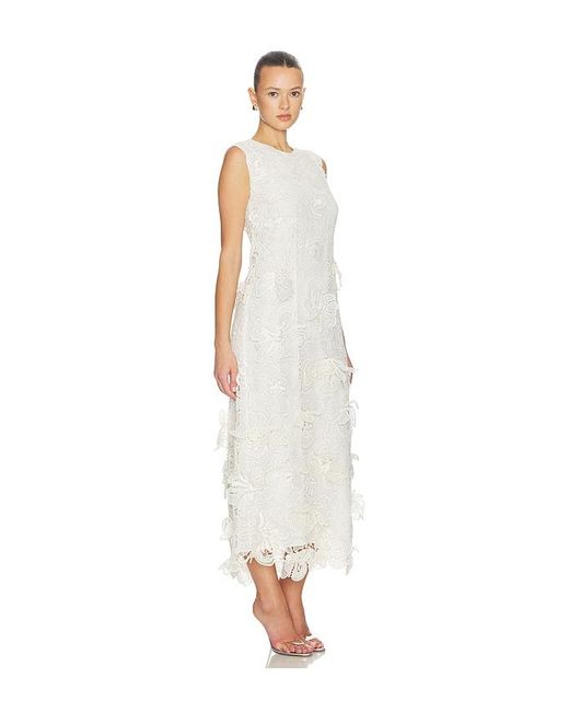 Jonathan Simkhai White Dahlia Lace Midi Dress