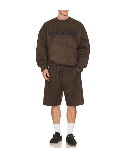 Fear Of God Brown Modern Crewneck Sweatshirt for men