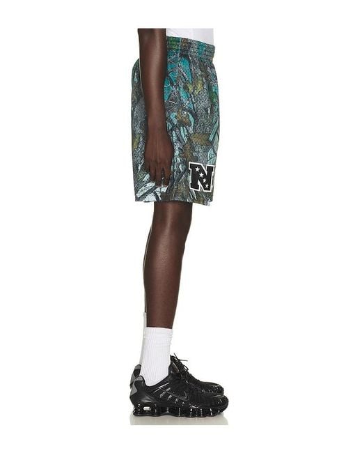 Mitchell & Ness Blue Nfl Philadelphia Eagles Quiet Blaze 7 Mesh Shorts for men