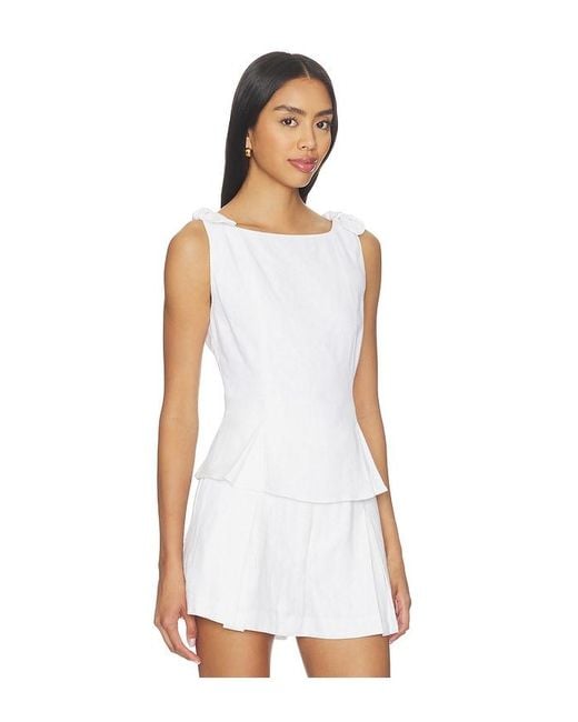Elodie the Label White Maisel Top
