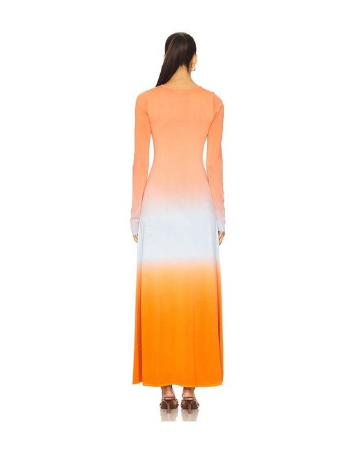 Solid & Striped Orange Maxikleid Dora