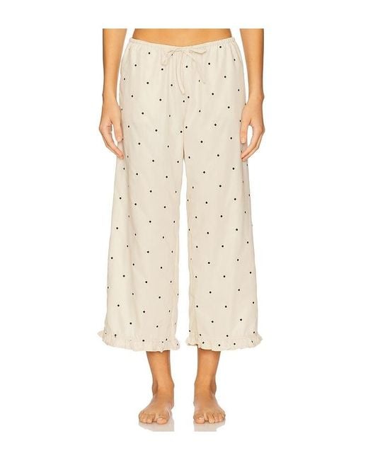 WeWoreWhat Natural Ruffle Pull-On Pant