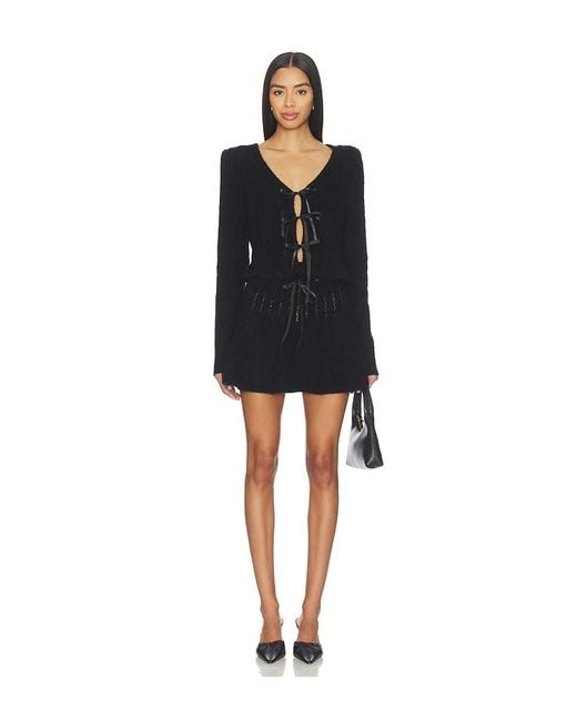 MAJORELLE Black Serra Mini Skirt