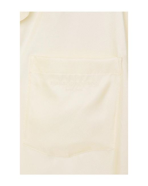 Alexander Wang Natural Button Up Shirt