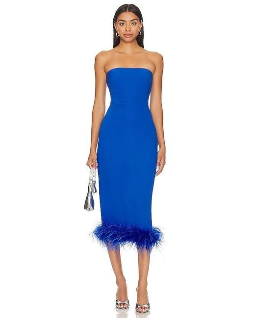 Amanda Uprichard Blue X Revolve Simpson Dress