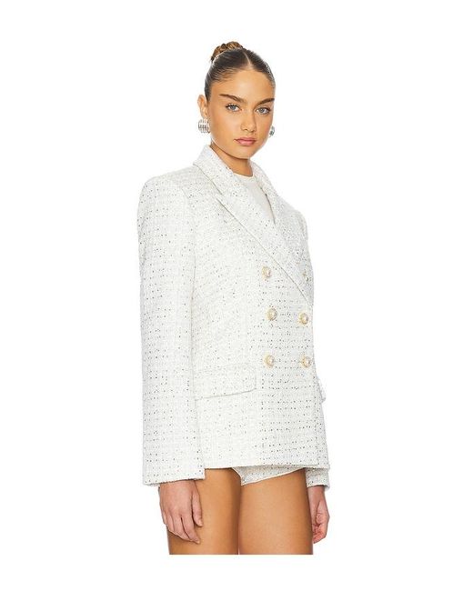 Camila Coelho White Annika Blazer