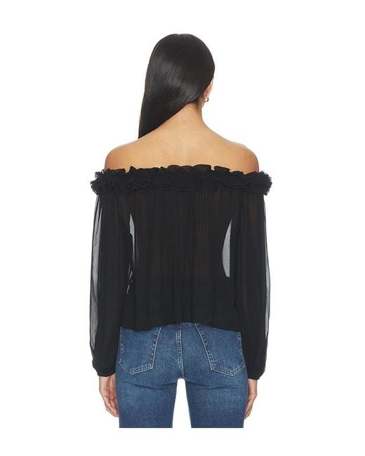 PAIGE Black Casey Blouse