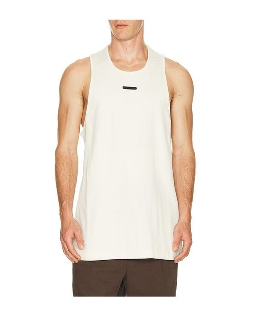 Fear Of God White Rib Tank for men