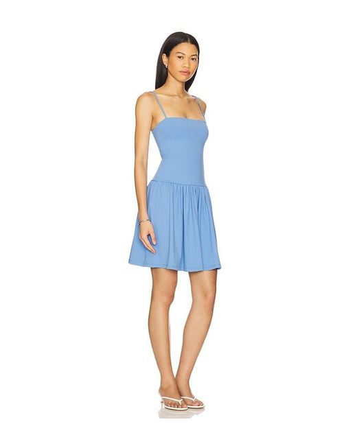 Susana Monaco Blue Low Waist Flare String Dress