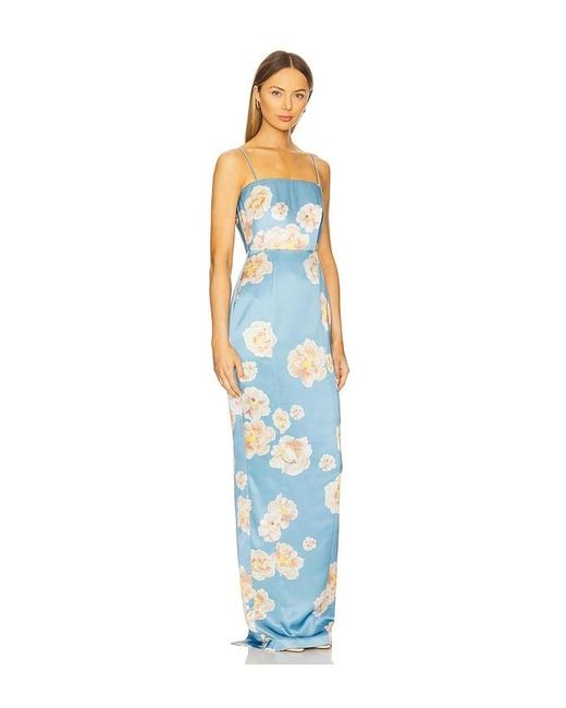 SAU LEE Blue Sofia Dress