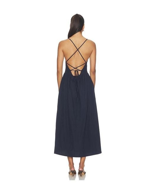 Pistola Blue Sadee Open Back Dress