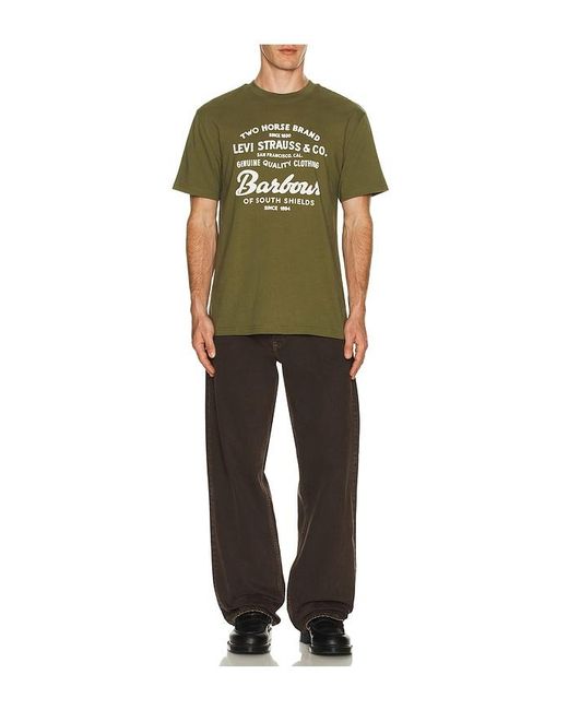 Barbour Green X Levi's Graphic T-Shirt for men