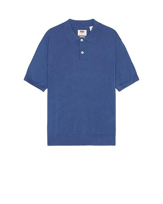 Levi's Blue Sweater Knit Polo for men