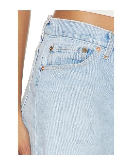 aligrace Blue 90S Low Waist Original Short