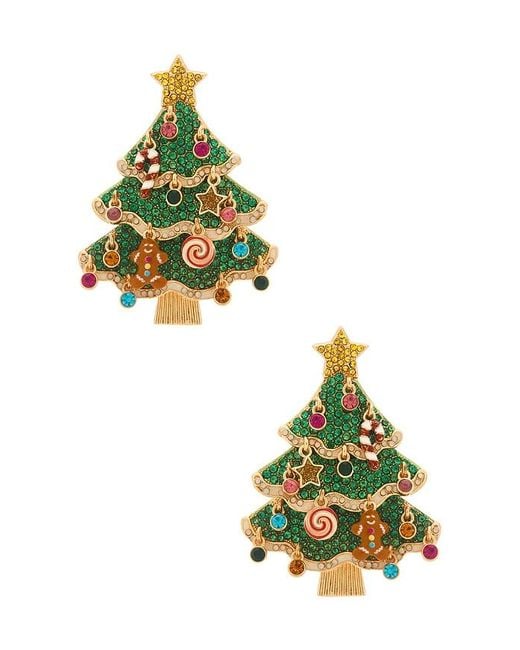BaubleBar Yellow Statement-Ohrringe Christmas Tree