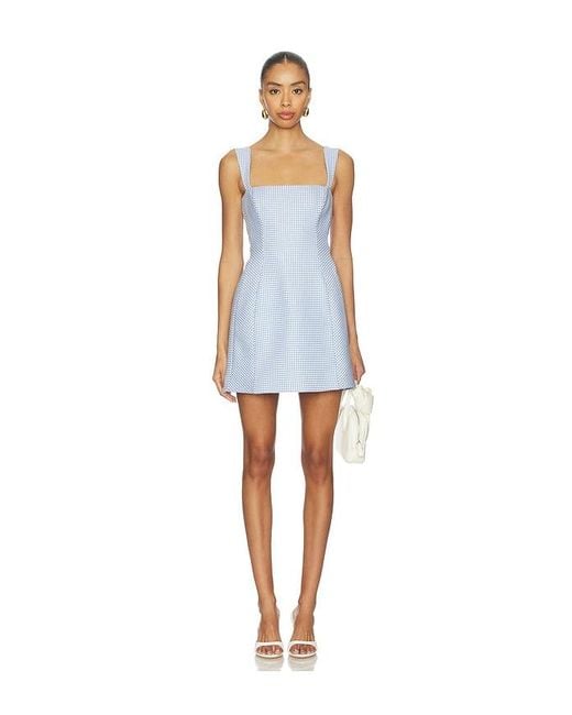 Amanda Uprichard Blue Andreina Dress