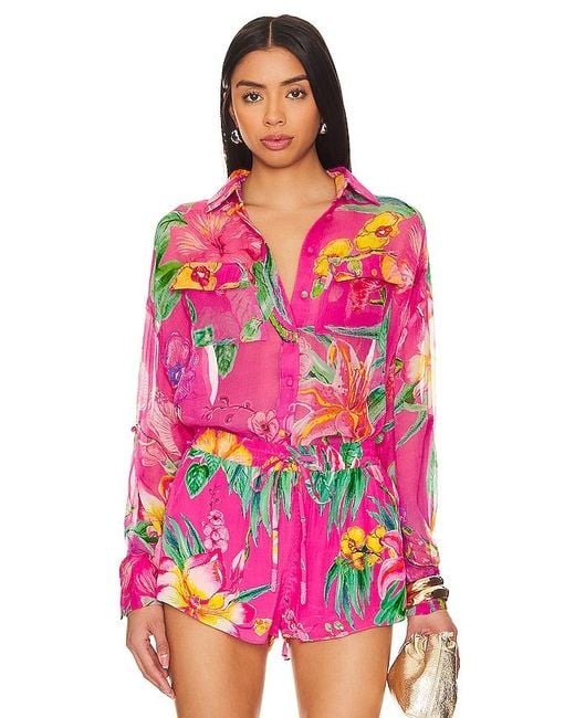 Rococo Sand Pink Megan Button Up Shirt