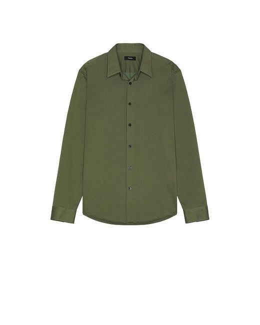 Camisa De Manga Larga Sylvain En Color Verde Talla (También En M, S, Xl/1X) Theory de hombre de color Green