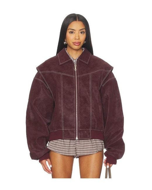 Lioness Red Vista Bomber Jacket