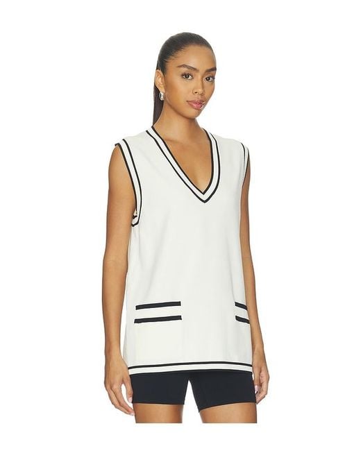 Malbon White Hannelore Vest Top