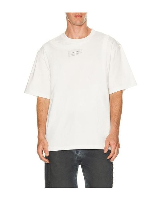 Feng Chen Wang White Deconstruction Tee for men