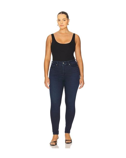 GOOD AMERICAN Blue Soft Tech Good Legs Skinny Jeans